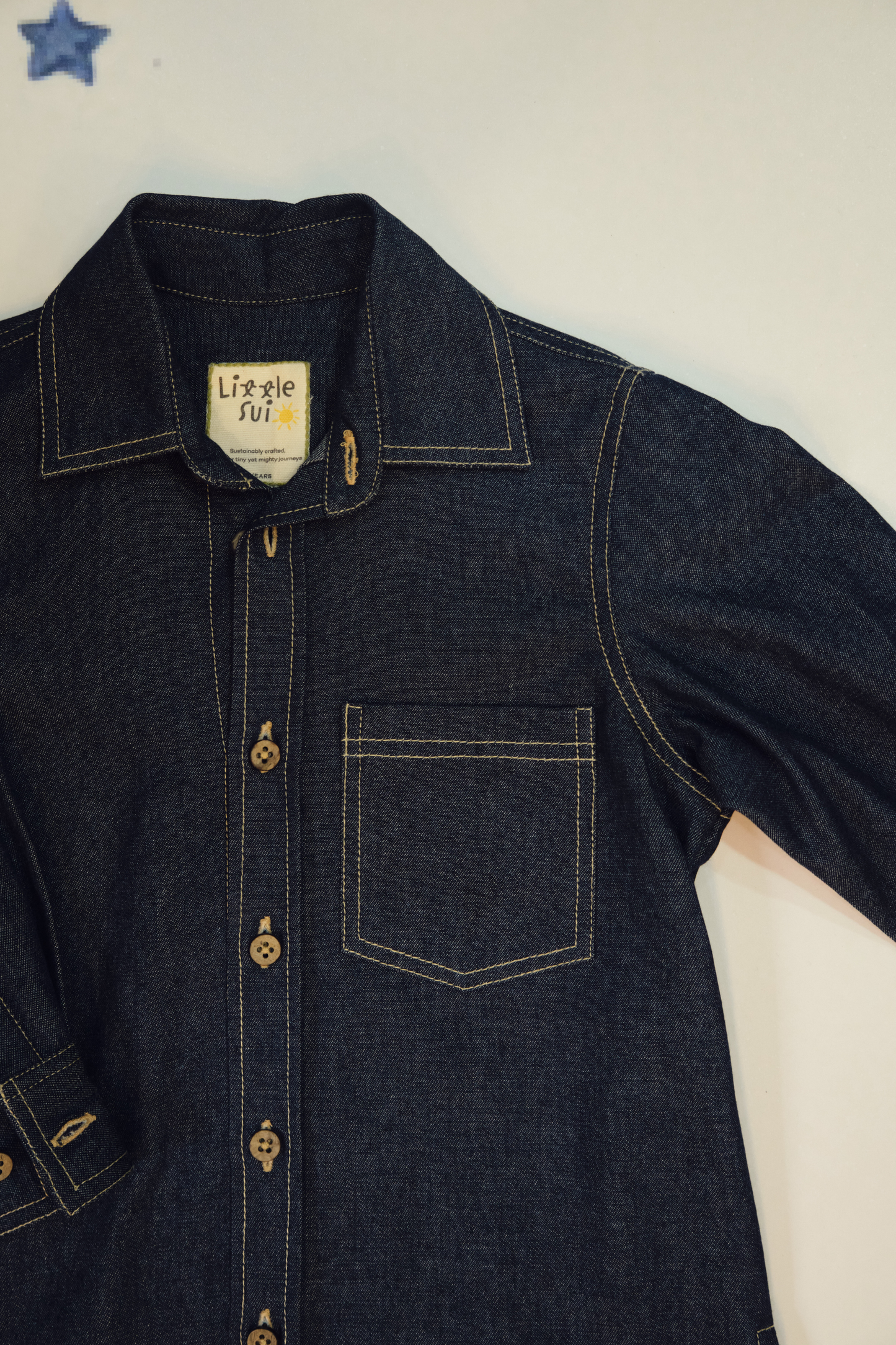 Ocean Sky Sustainable Denim Shirt