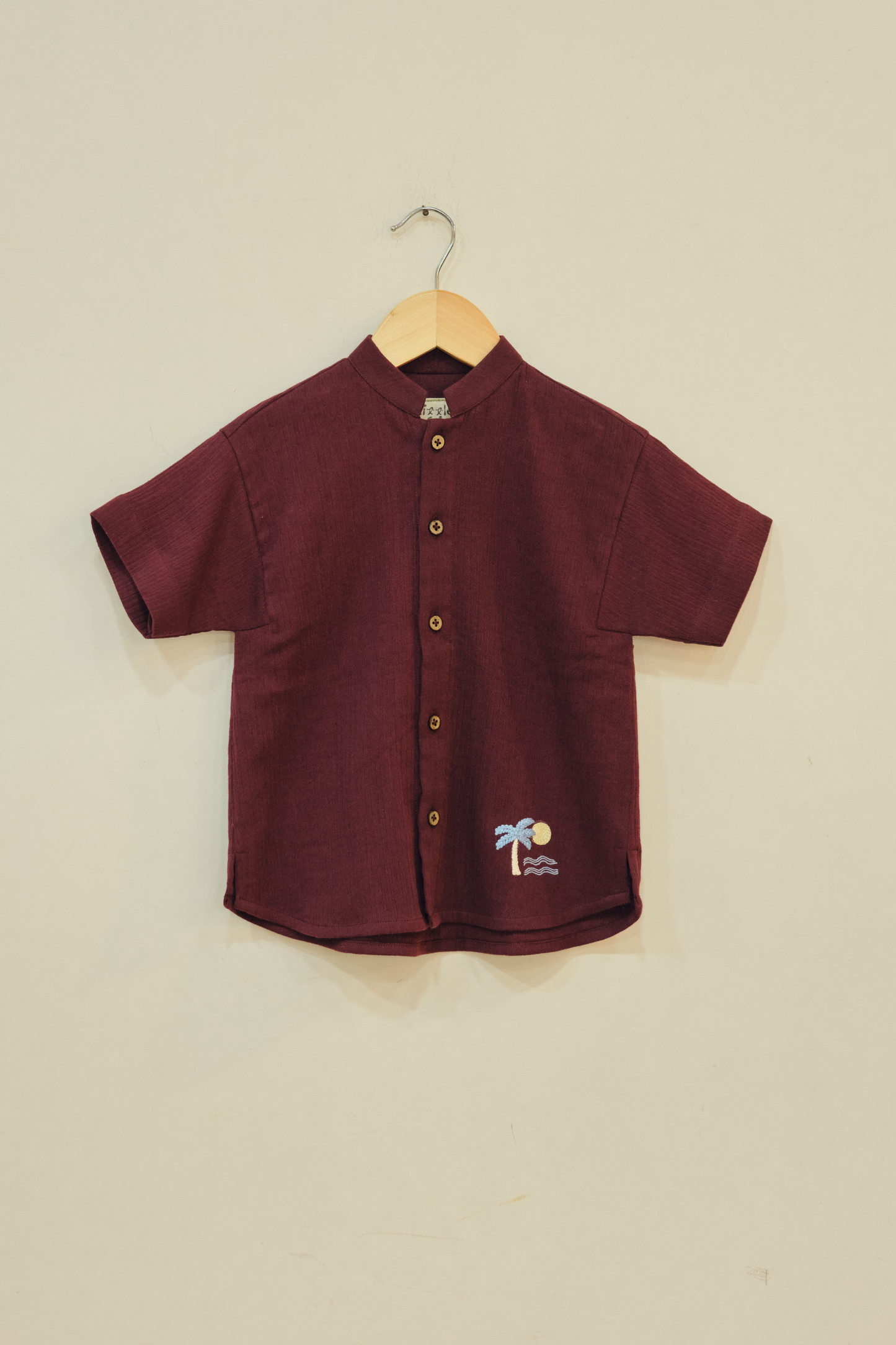 Plum Palm Organic Cotton Shirt