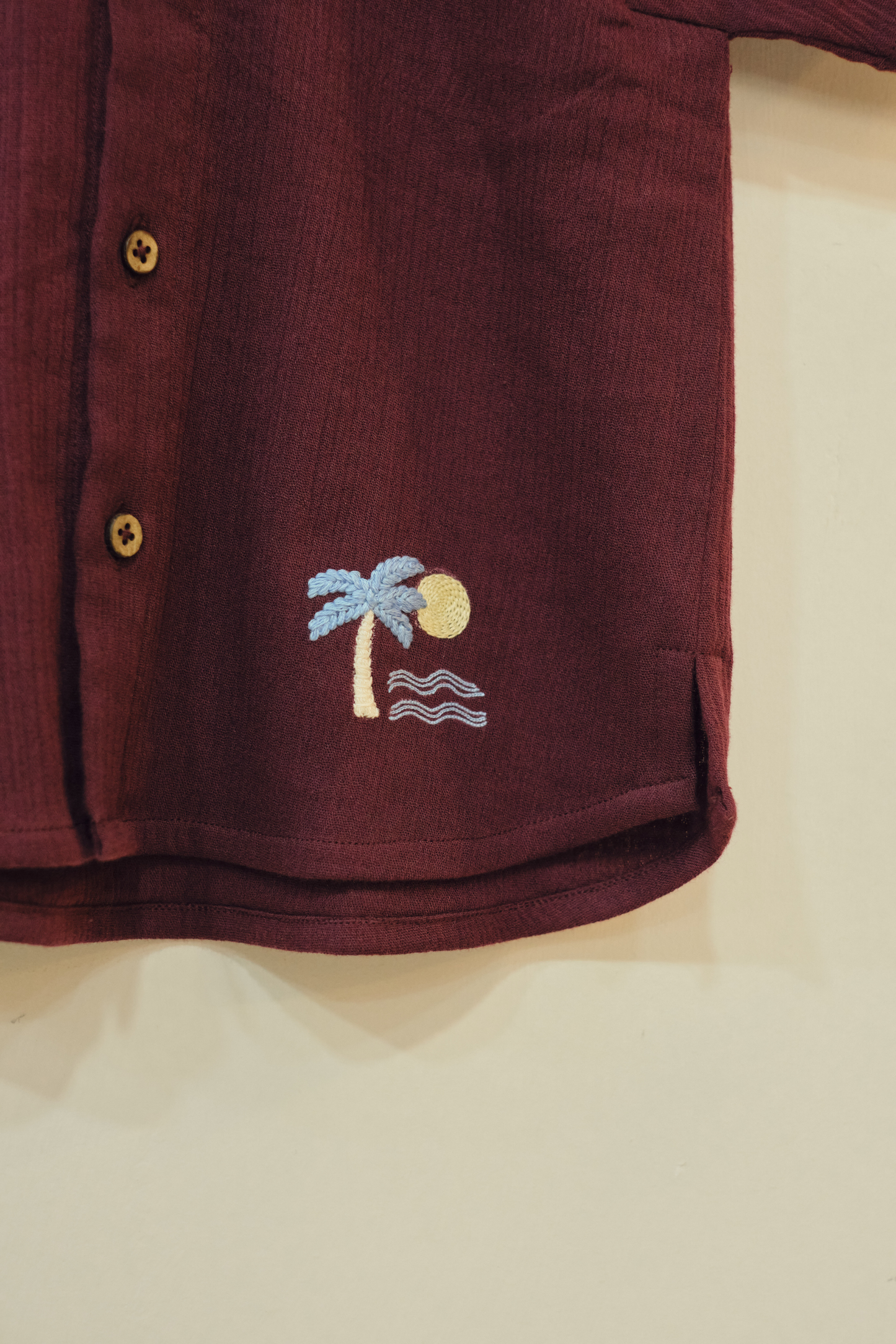 Plum Palm Organic Cotton Shirt