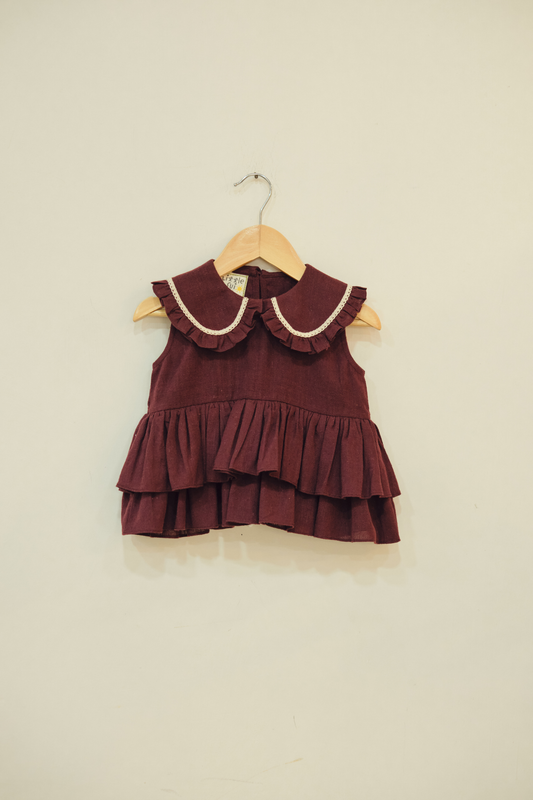 Plum Shore Handspun Handwoven Organic Cotton Top