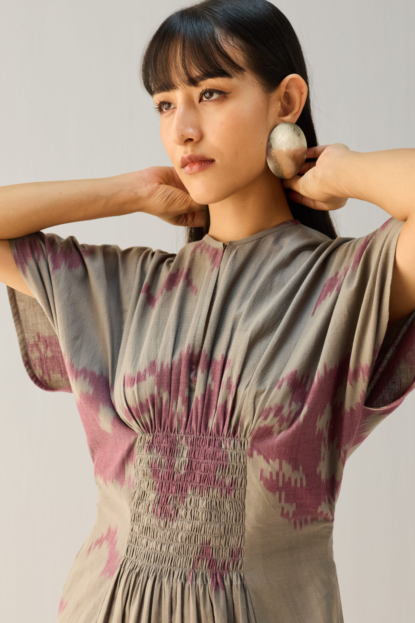 Purpose Handwoven Ikkat Maxi Dress