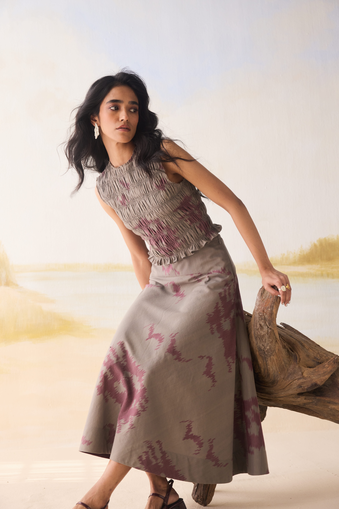 Purpose Handwoven Ikkat Skirt