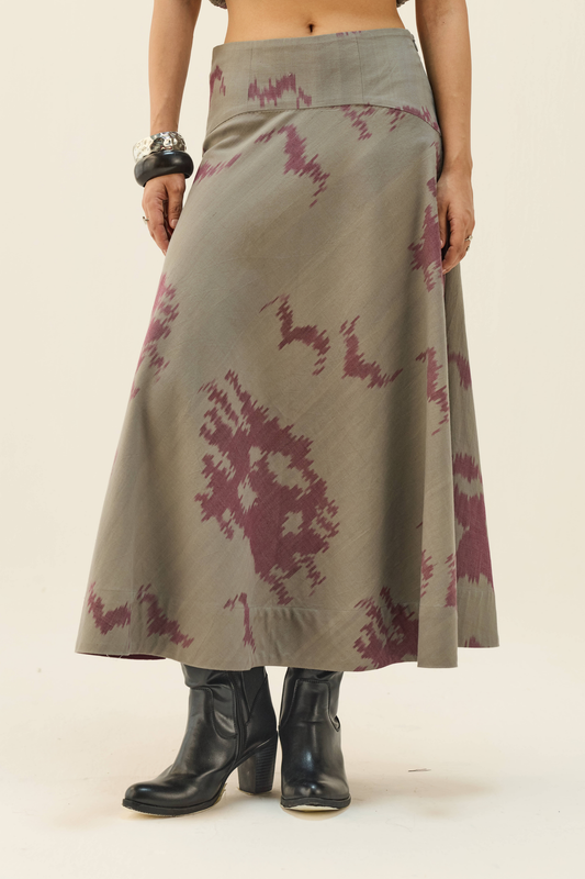 Purpose Handwoven Ikkat Skirt