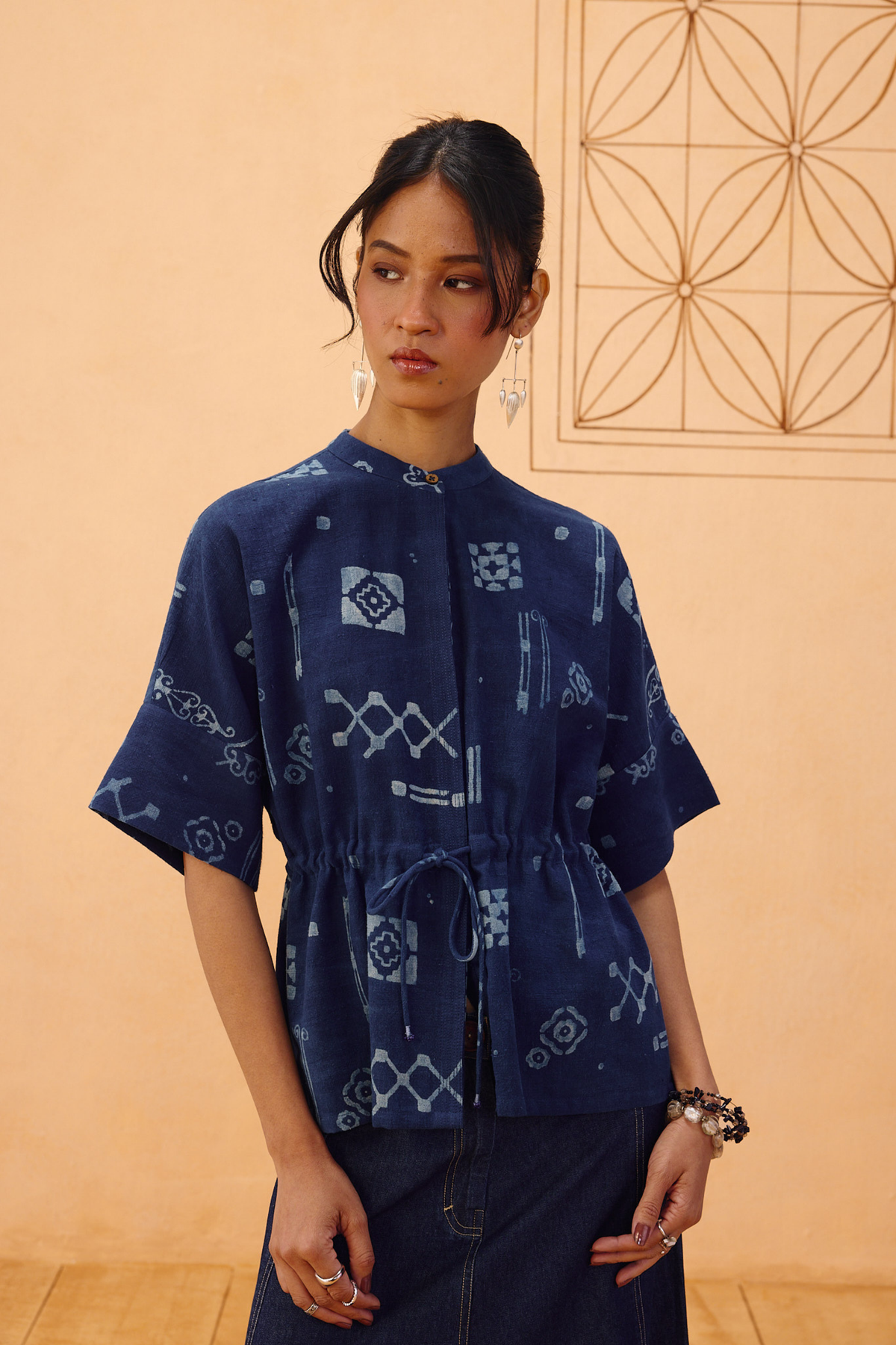 Rooted Beginnings Kala Cotton Peplum Top