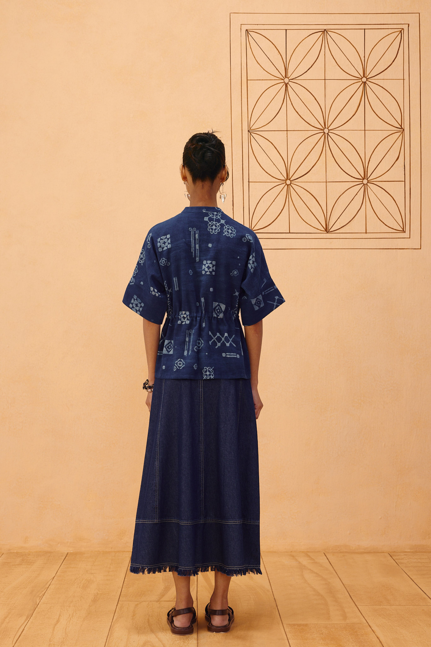 Rooted Beginnings Kala Cotton Peplum Top