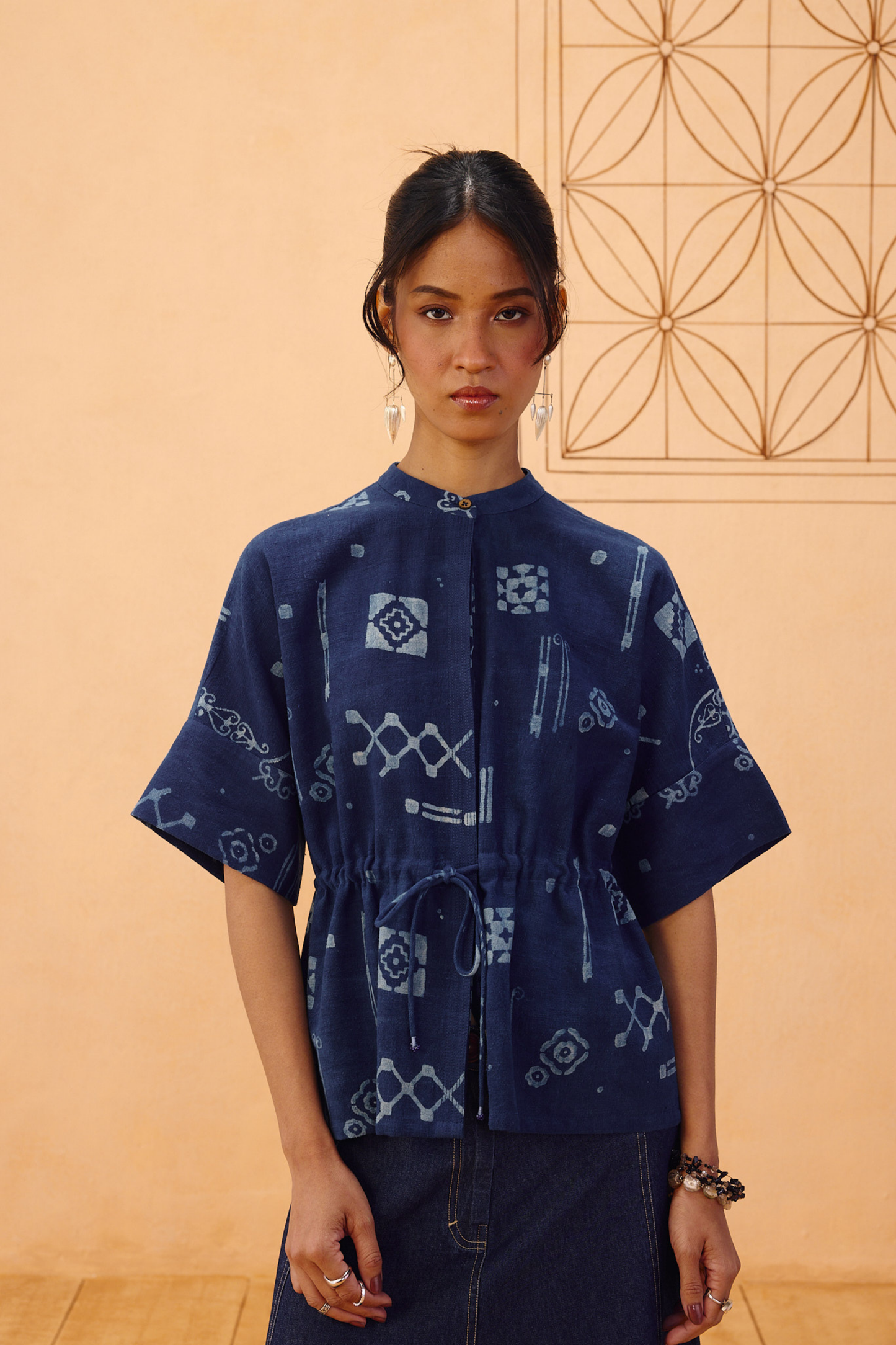 Rooted Beginnings Kala Cotton Peplum Top