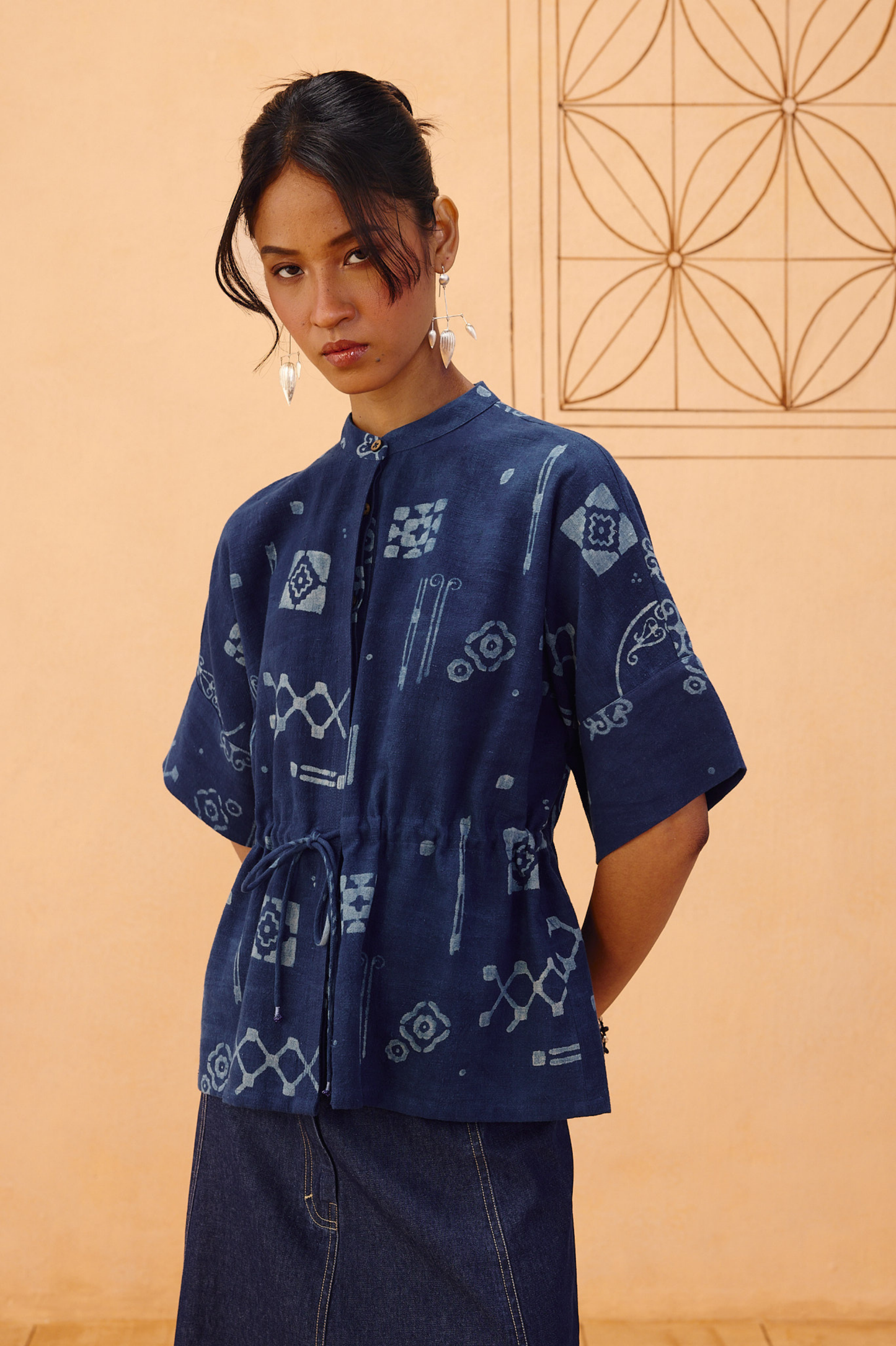 Rooted Beginnings Kala Cotton Peplum Top