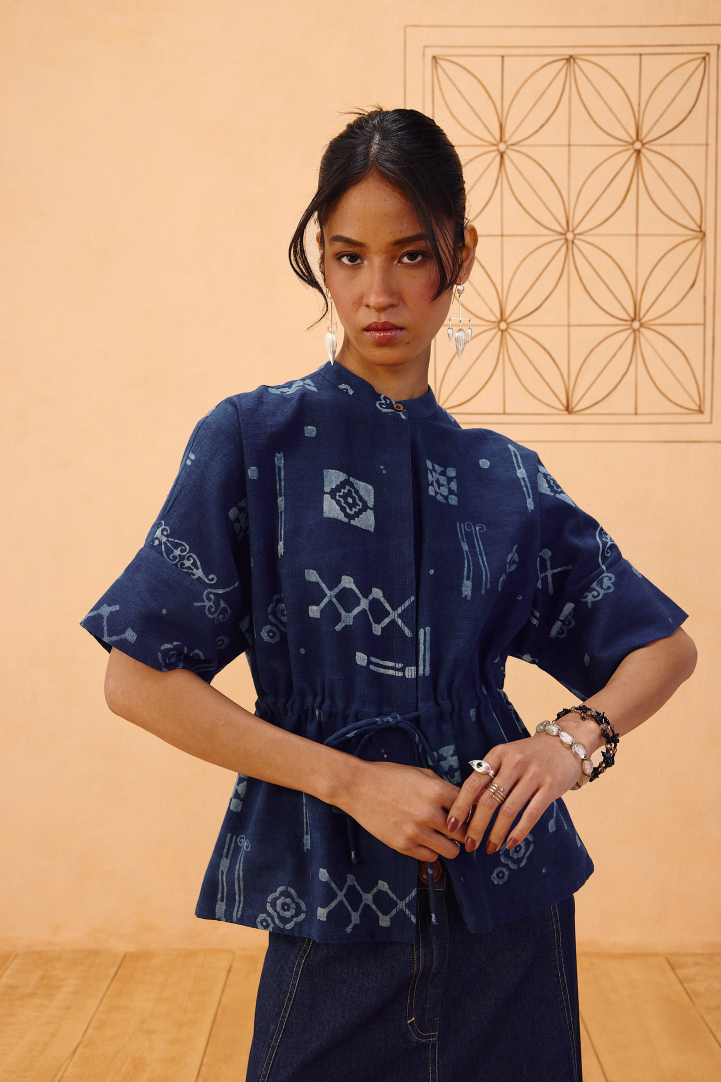 Rooted Beginnings Kala Cotton Peplum Top