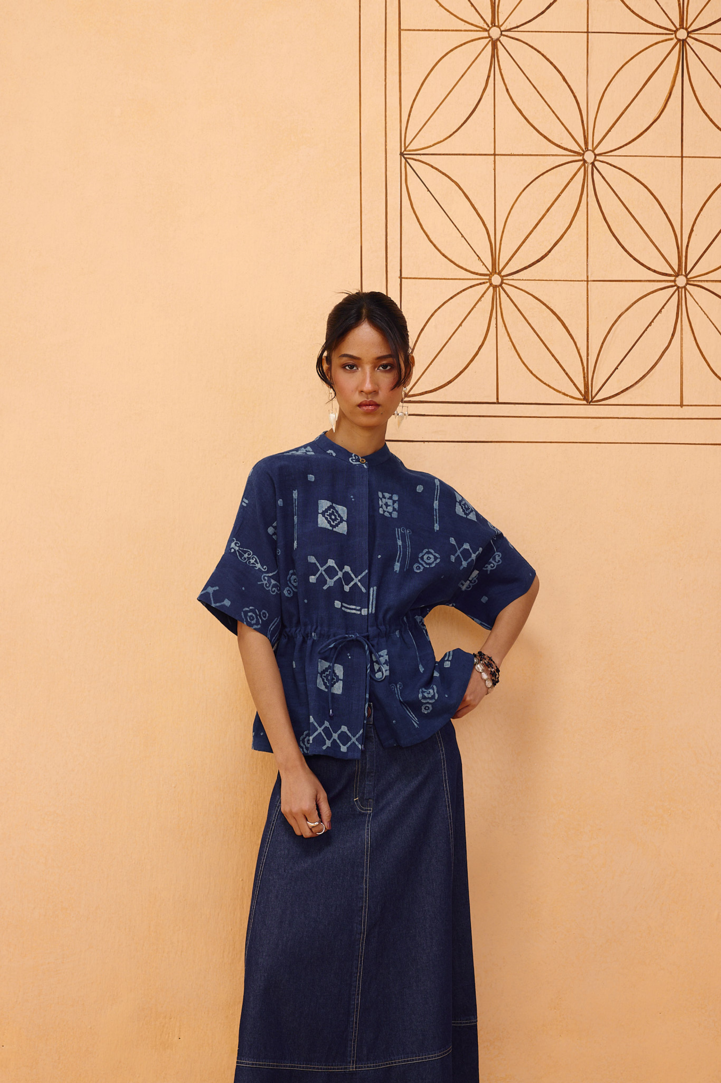 Rooted Beginnings Kala Cotton Peplum Top