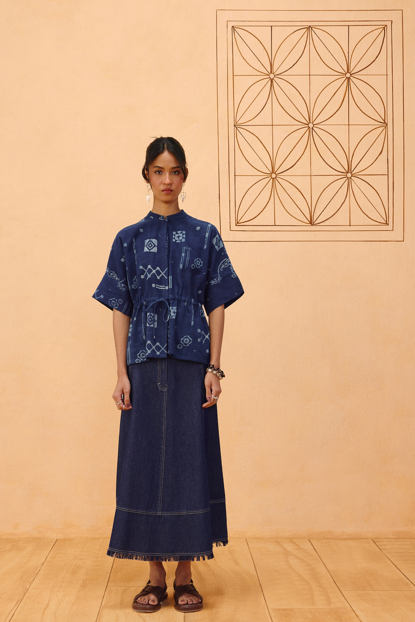 Rooted Beginnings Kala Cotton Peplum Top