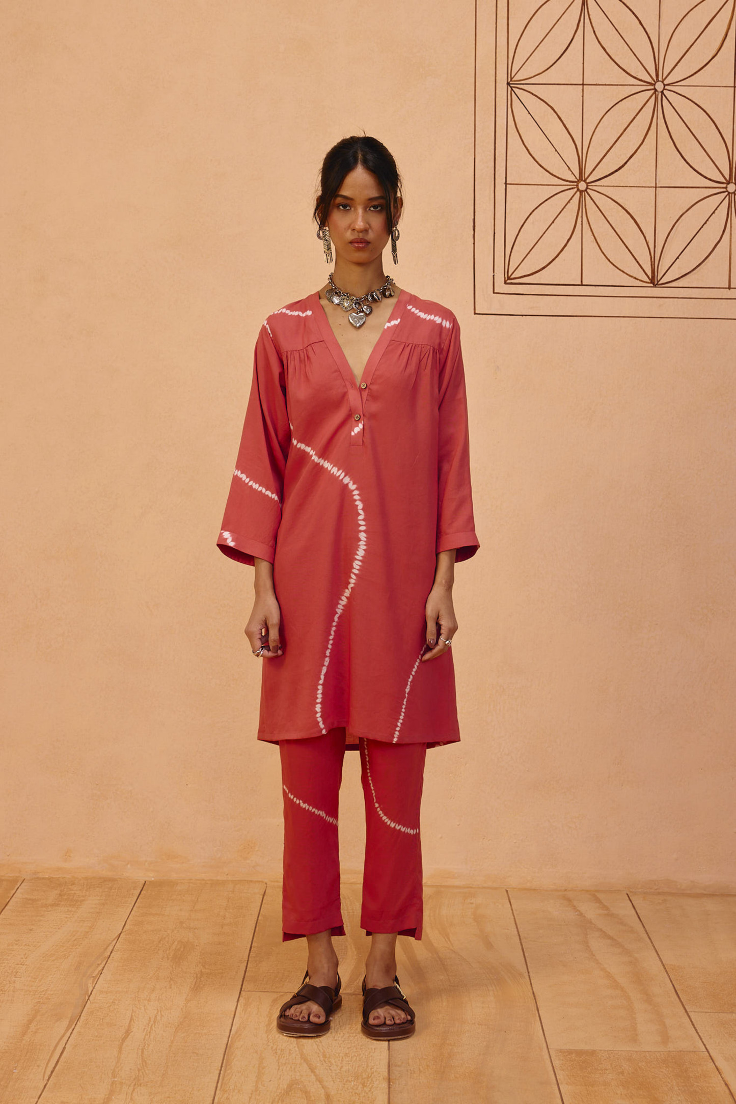 Rosy Earth Lyocell Kurta —  Lyocell Kurta | Sui Singapore