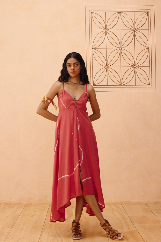 Rosy Sea Lyocell Dress —  Lyocell Dress | Sui Singapore