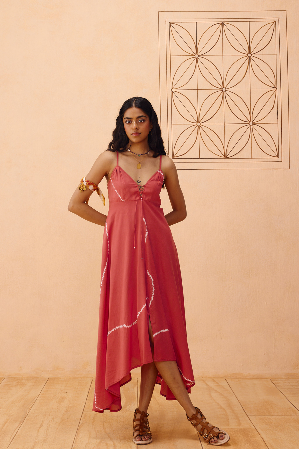 Rosy Sea Lyocell Dress
