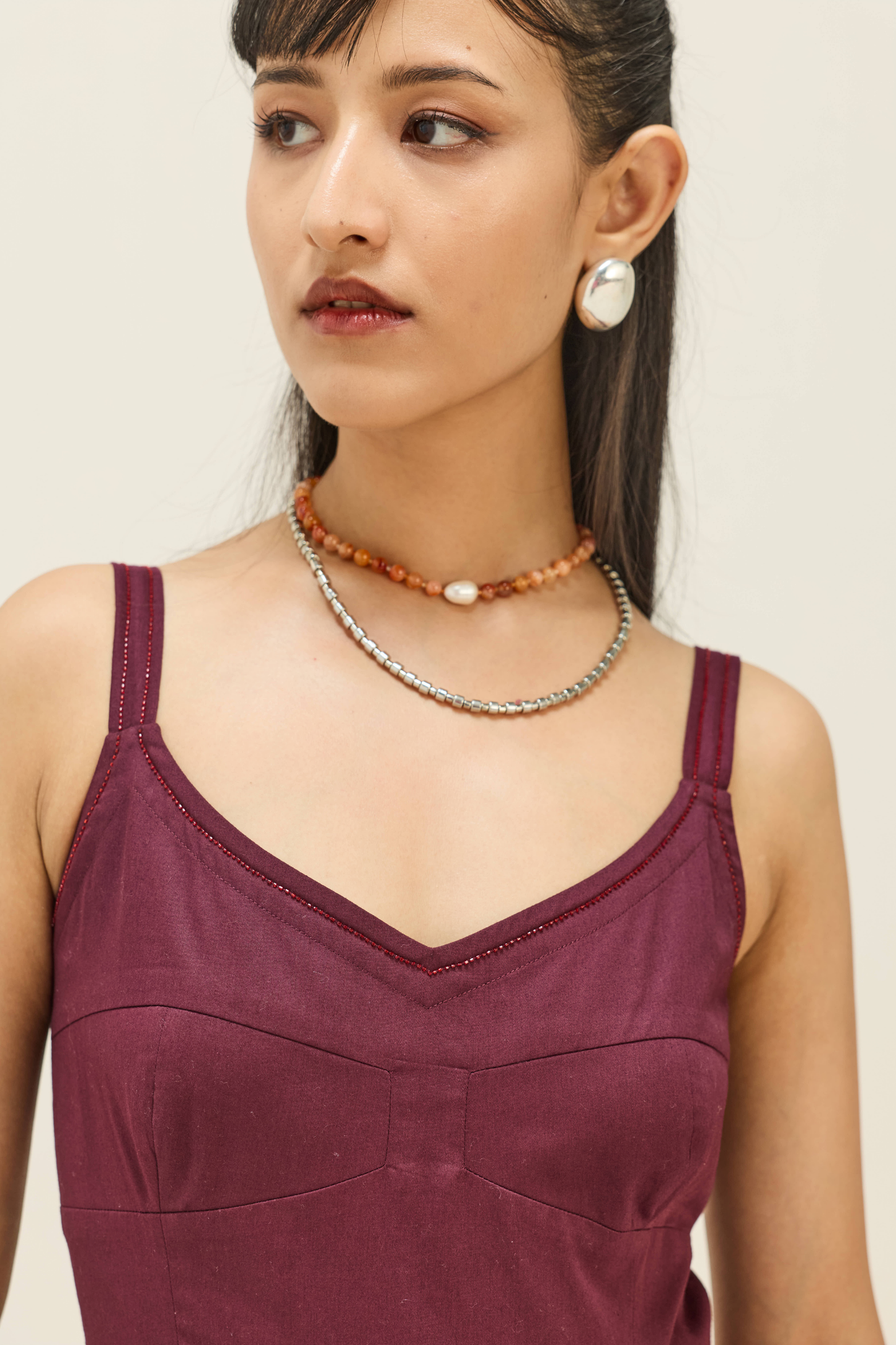 Sangria Sea Twill Maxi Dress