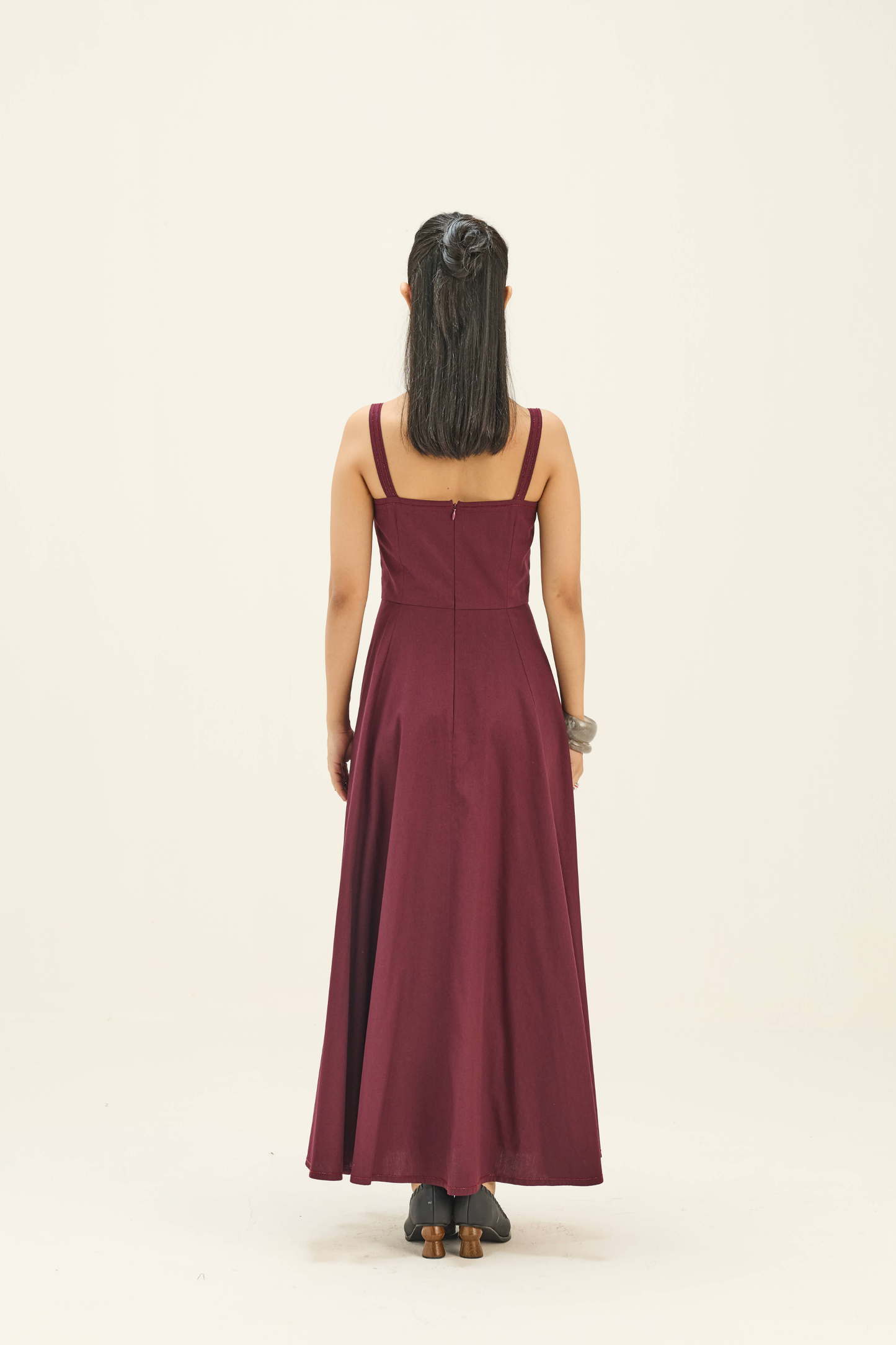 Sangria Sea Twill Maxi Dress