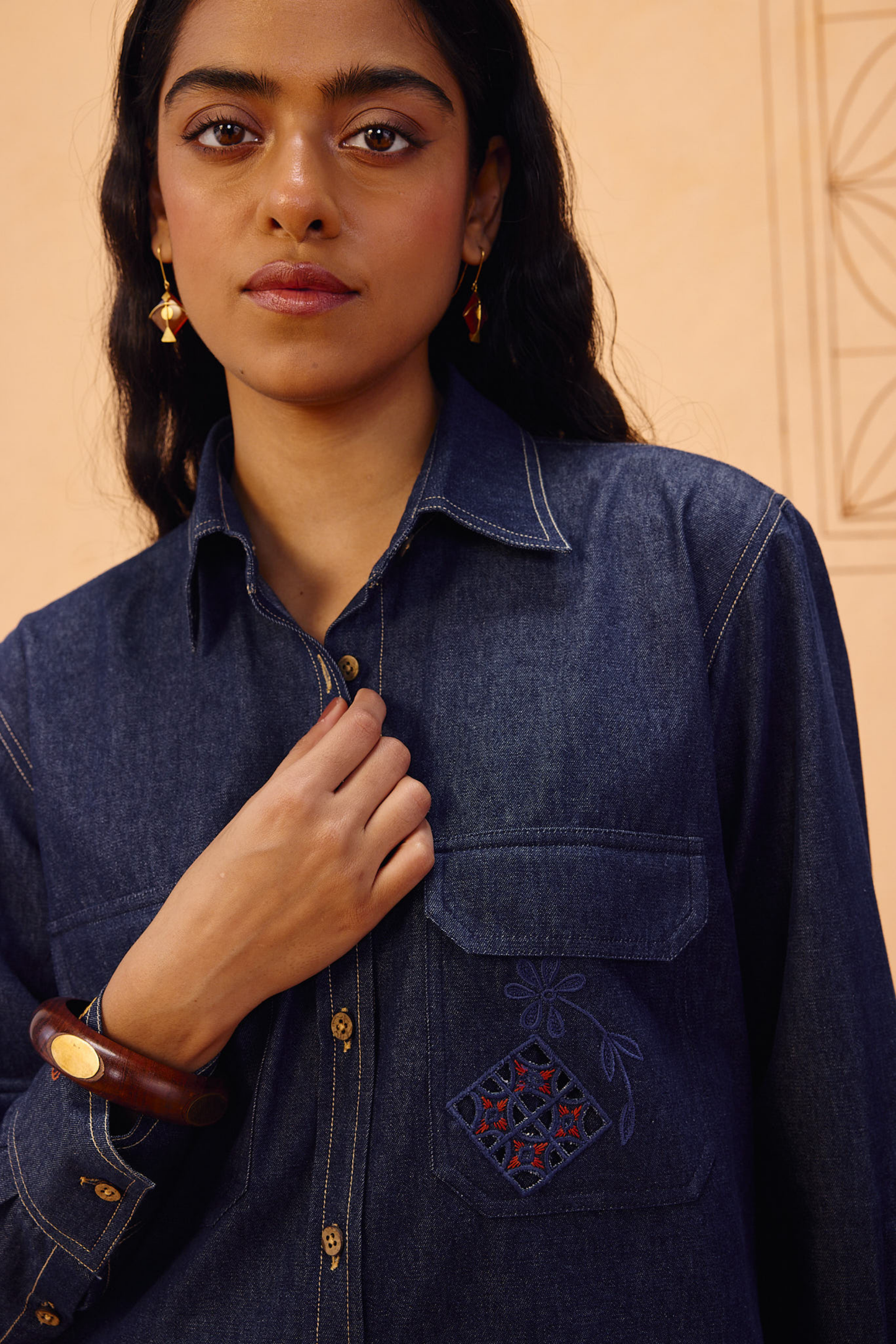 Slow Roots Sustainable Denim Shirt