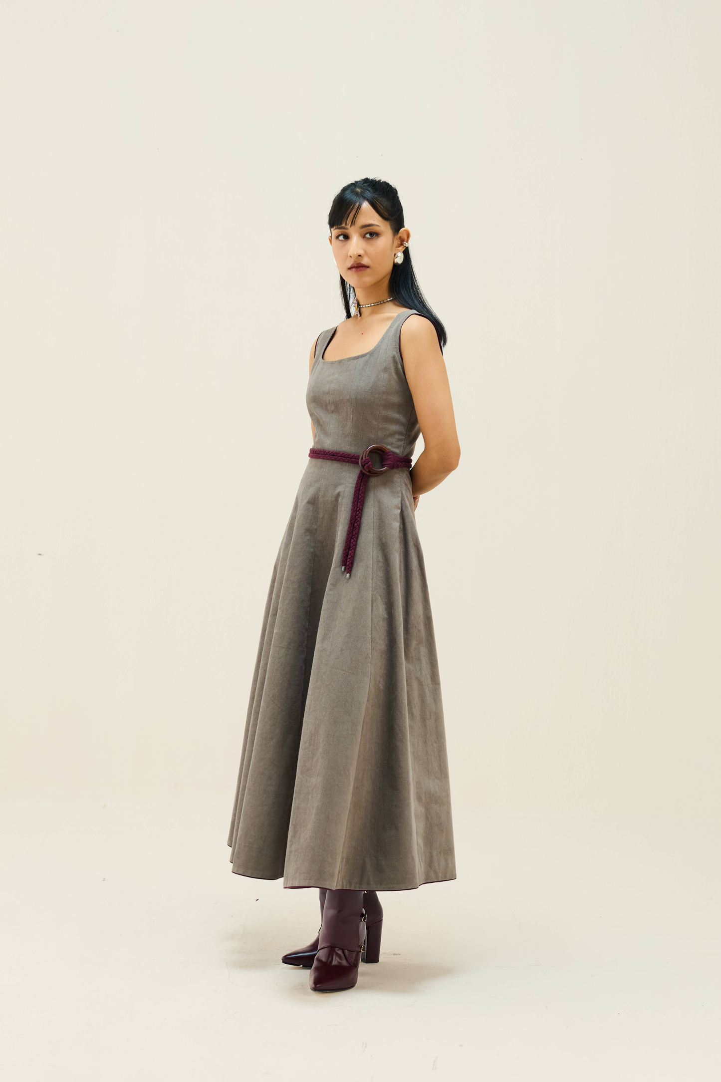 Soft Waves Corduroy Maxi Dress
