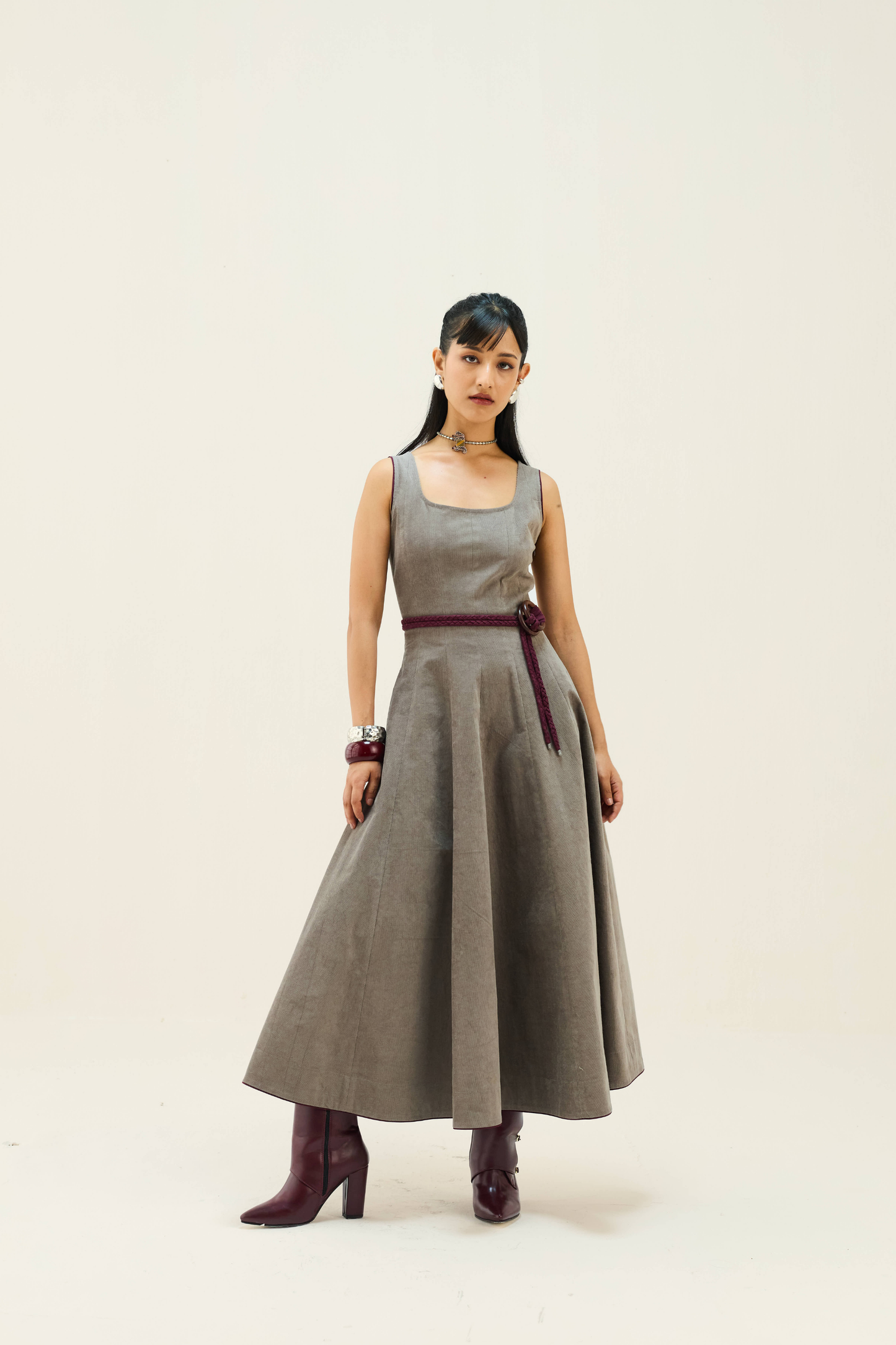 Soft Waves Corduroy Maxi Dress