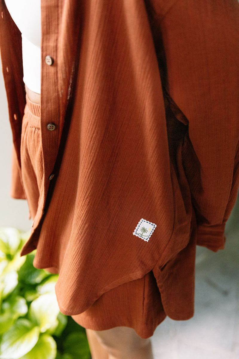 Summer Daisy Organic Cotton Terracotta Set