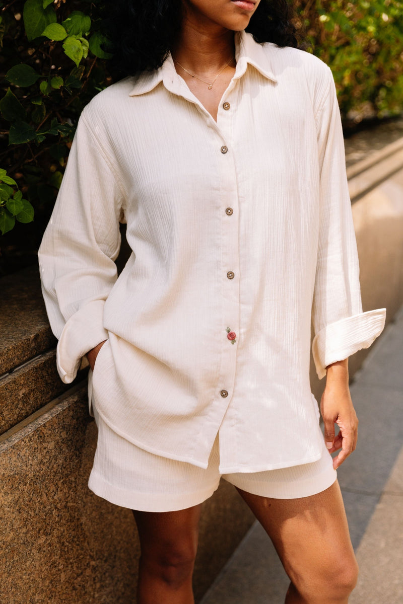 Summer Rose Organic Cotton Classic Shirt