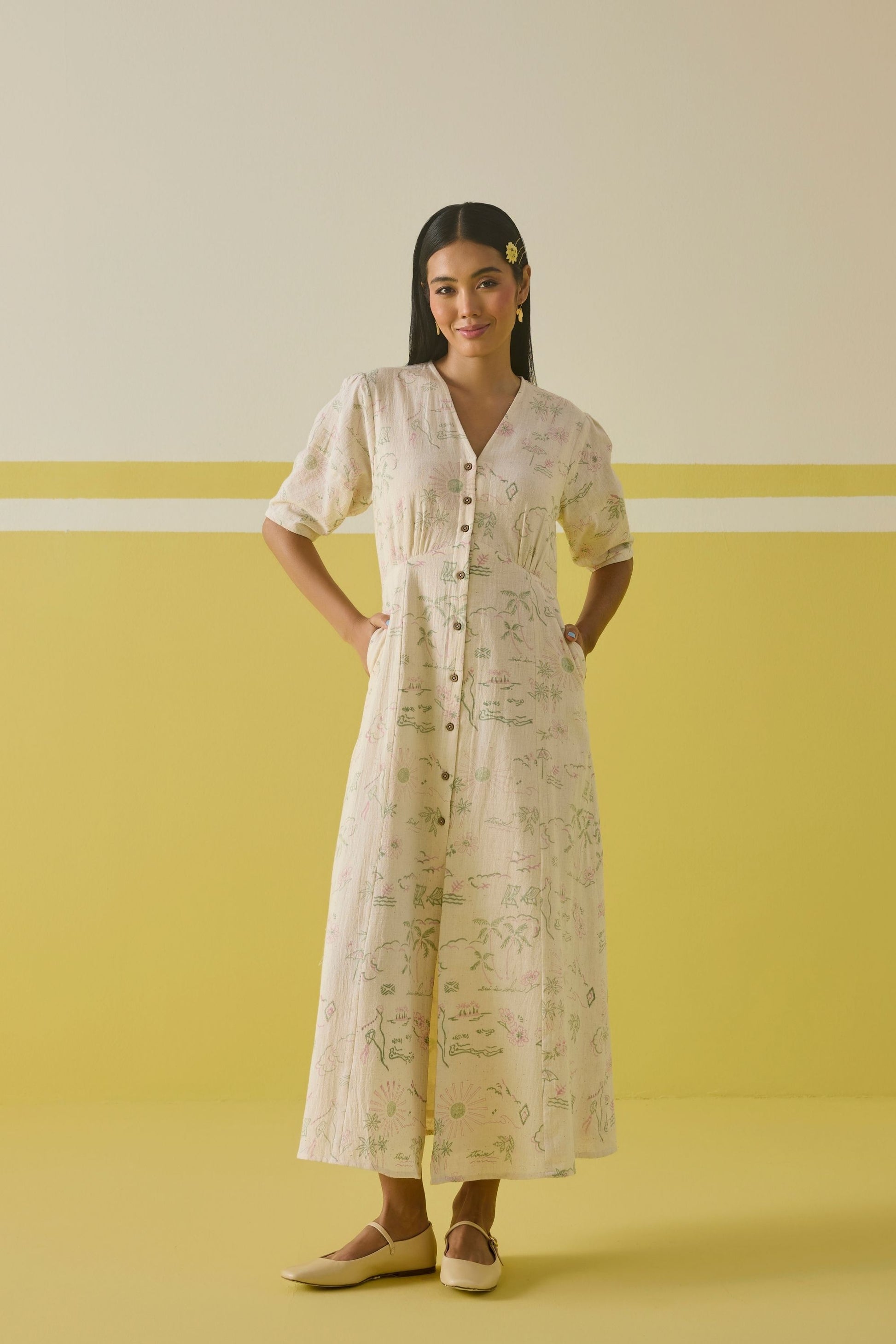 Sunshine Garden Kala Cotton Maxi Dress