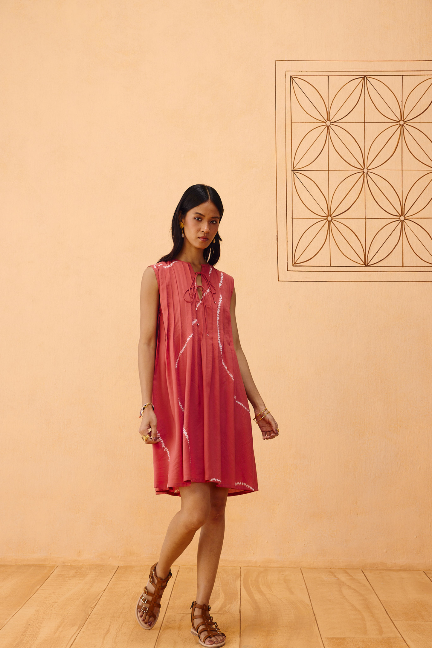 Terracotta Memories Lyocell Dress