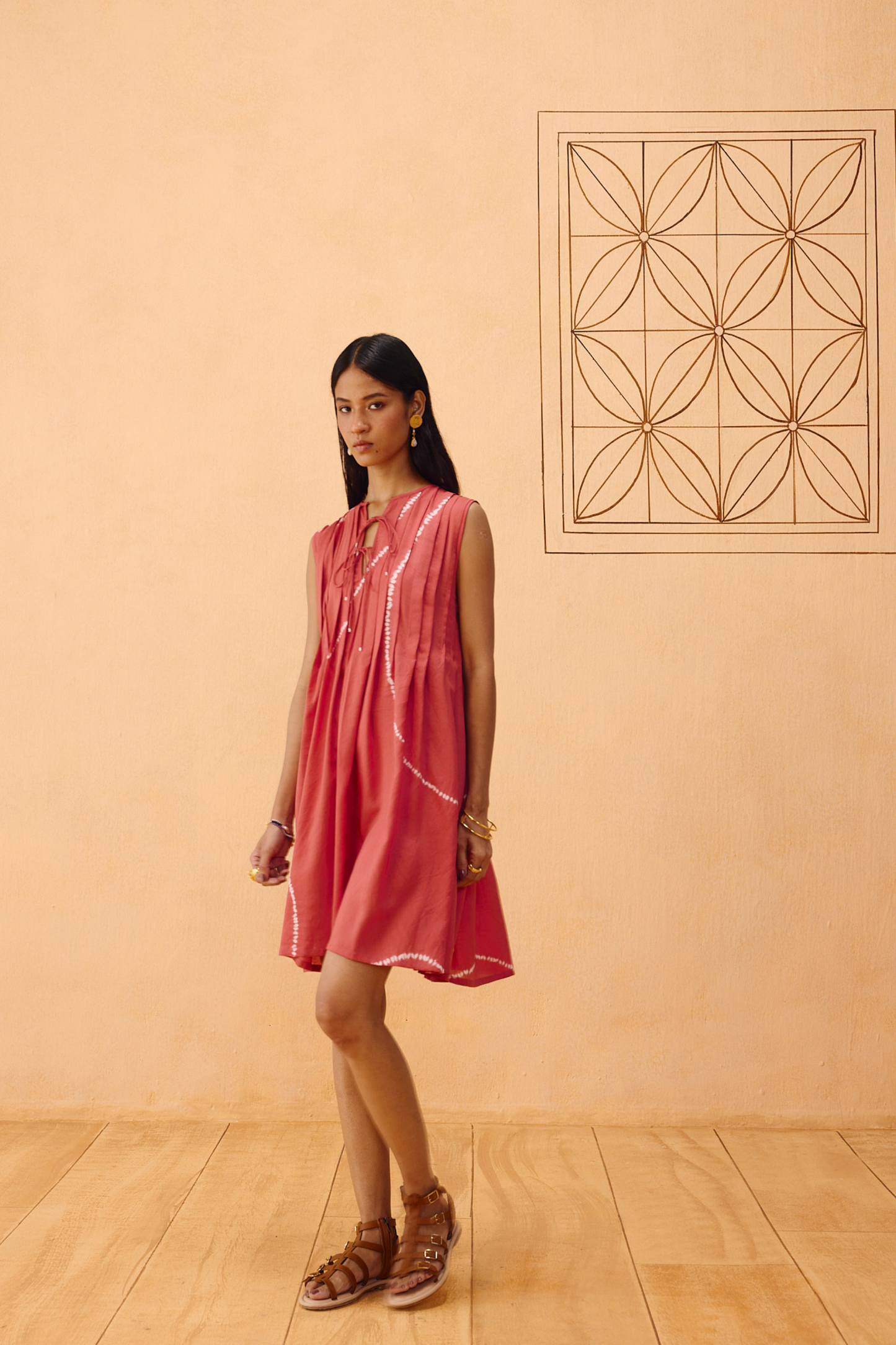 Terracotta Memories Lyocell Dress