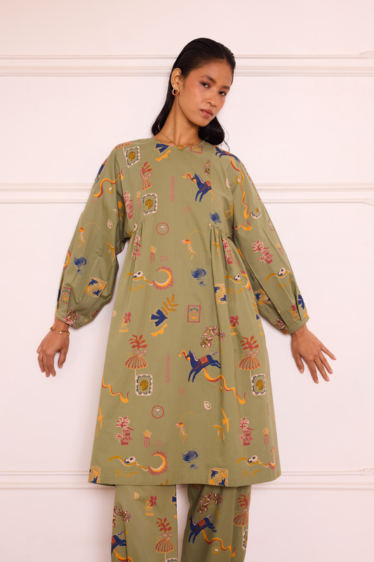 The Bold Organic Cotton Poplin Kurta