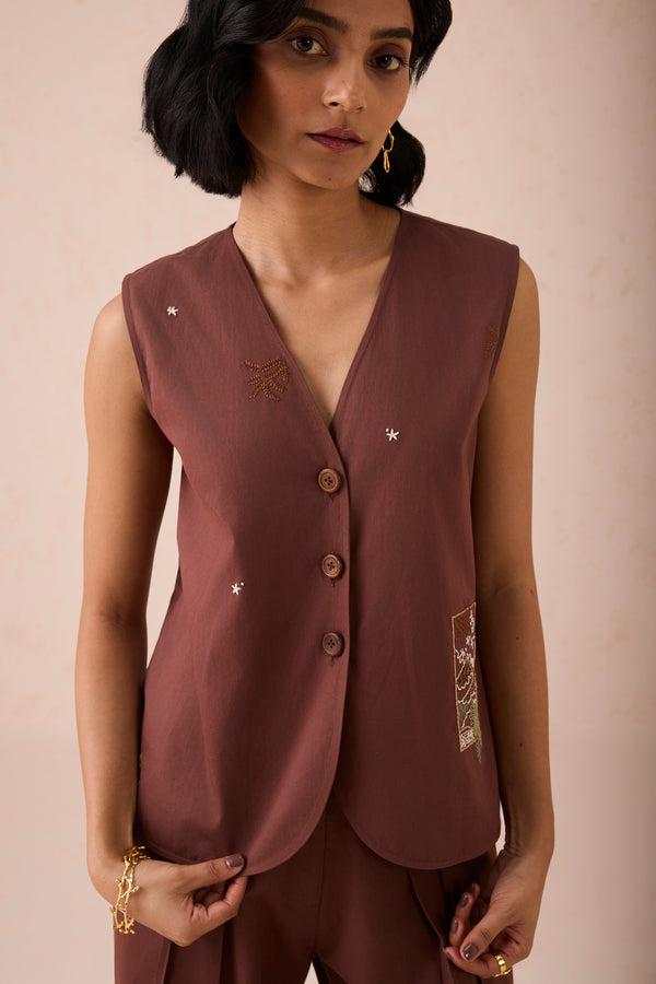 The Bright Beginnings Organic Cotton Waistcoat