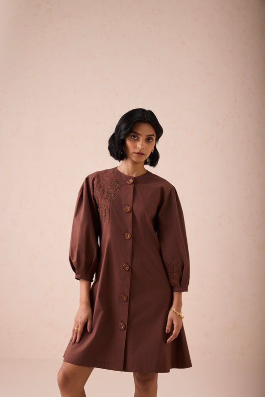 The Cocoa Organic Cotton Short Dress