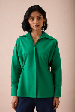 The Evergreen Wonder Classic Organic Cotton Shirt Blouse