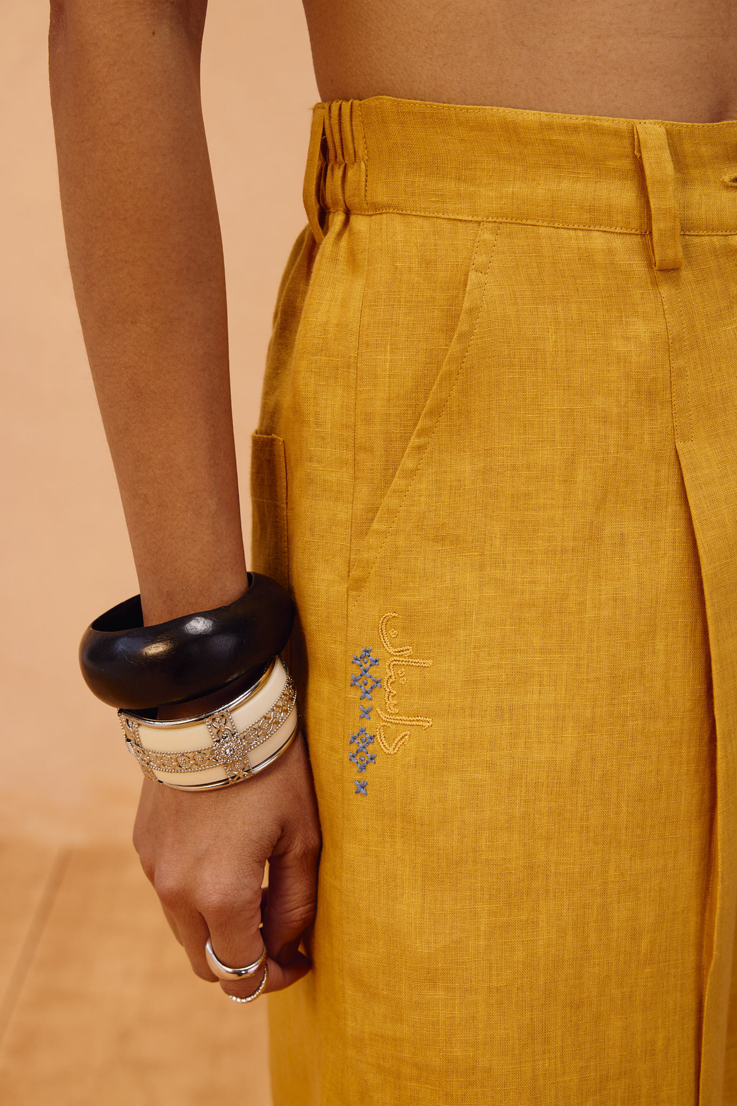 The Golden Linen Shorts