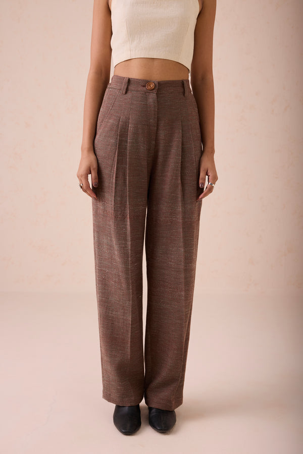 The Hazel Sun Handspun Handwoven Organic Cotton Trousers