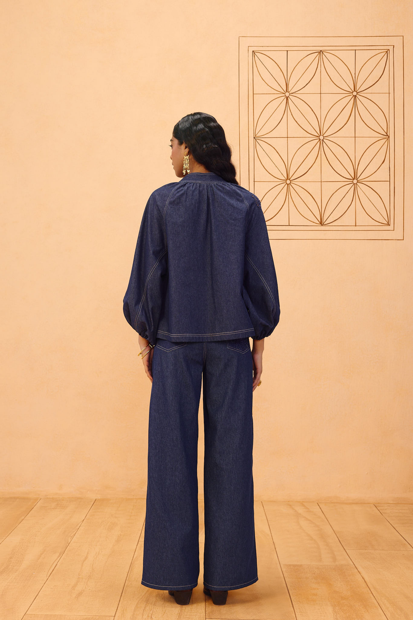 The Jaali Sustainable Denim Top