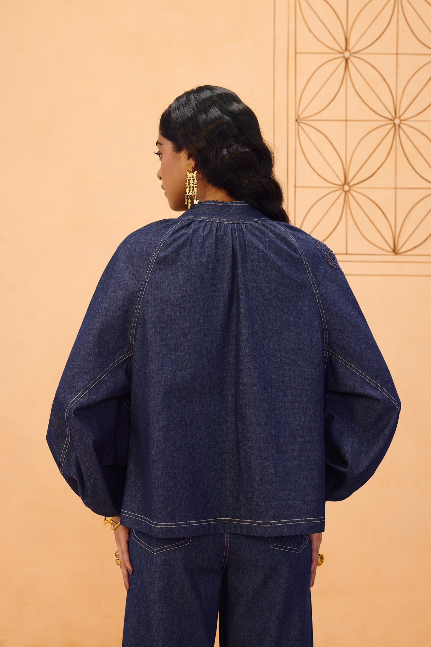 The Jaali Sustainable Denim Top