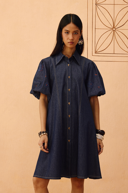 The Keepsake Sustainable Denim Dress —  Denim Dress | Sui Singapore