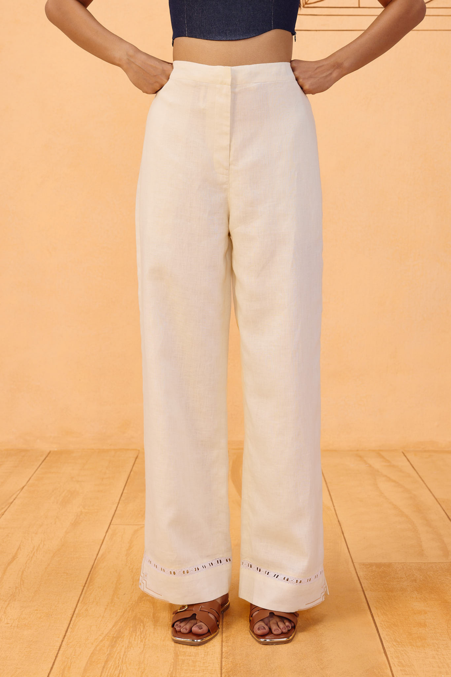 The Neev Linen Trousers —  100% Linen Trousers | Sui Singapore
