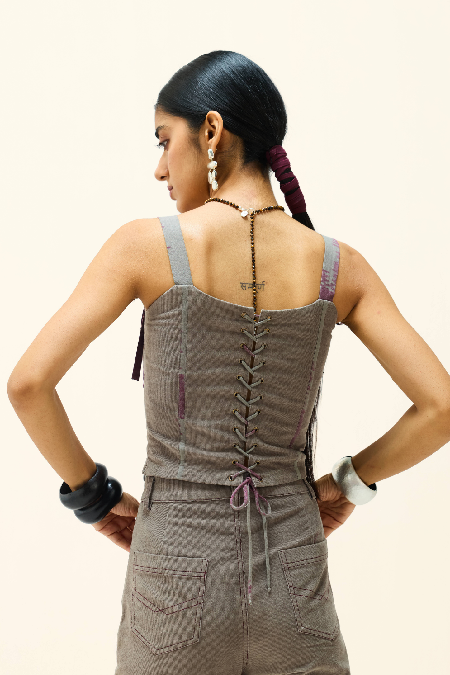 The Origin Corduroy Corset Top