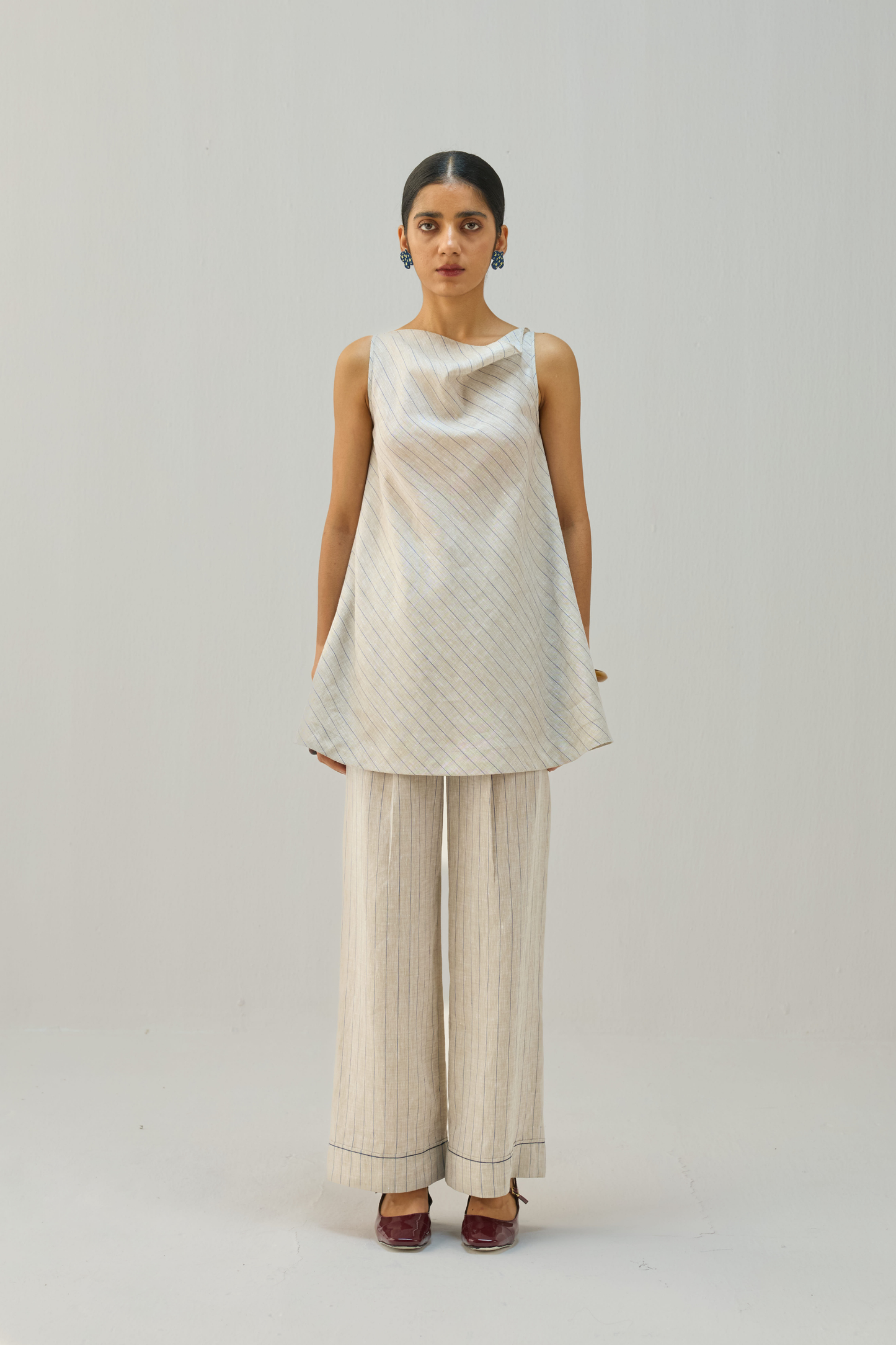 The Ripple Linen Top