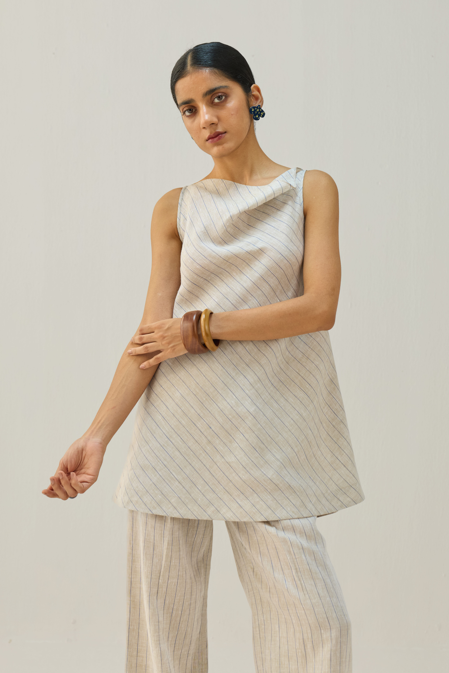The Ripple Linen Top