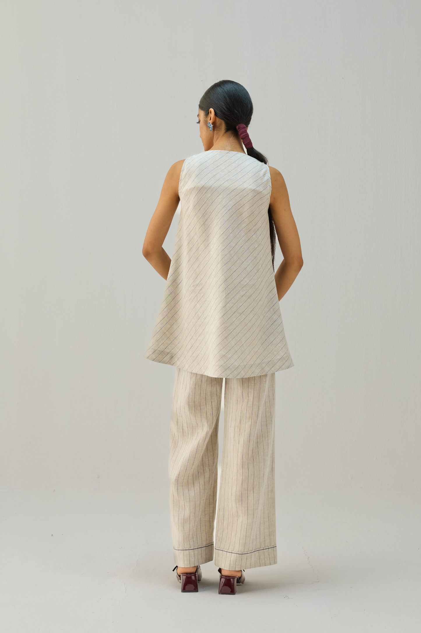The Ripple Linen Top