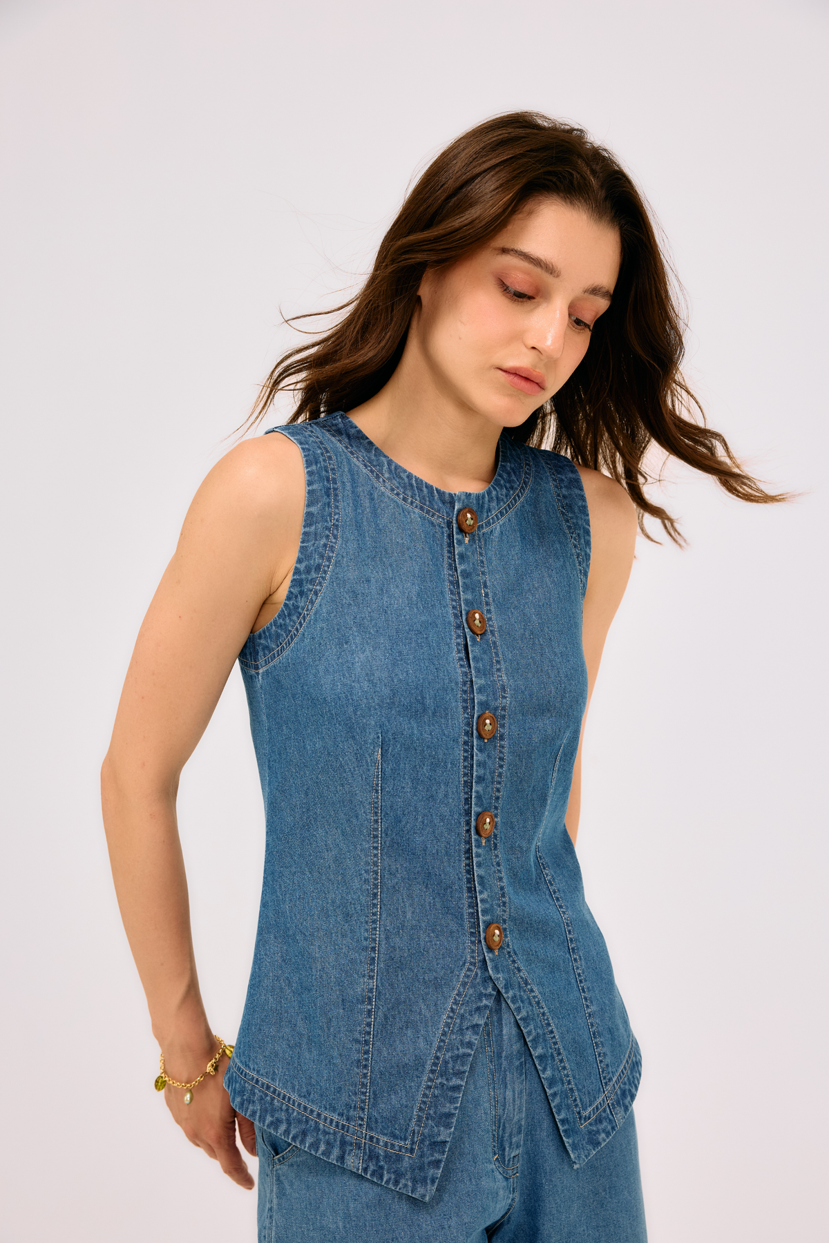 The Rooted Sustainable Denim Waistcoat