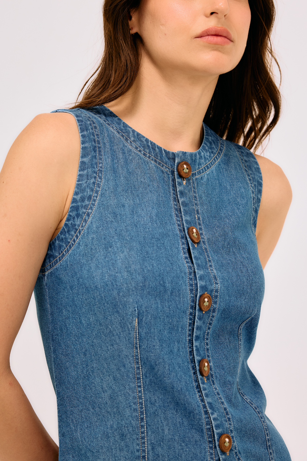 The Rooted Sustainable Denim Waistcoat