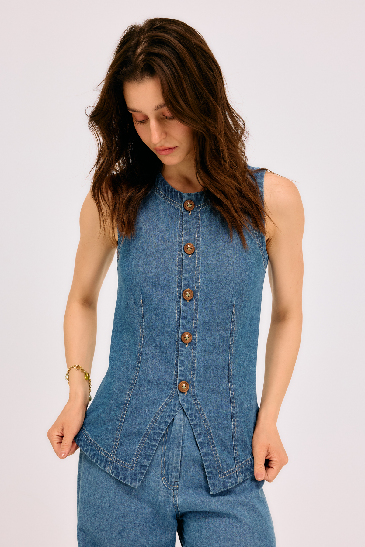 The Rooted Sustainable Denim Waistcoat