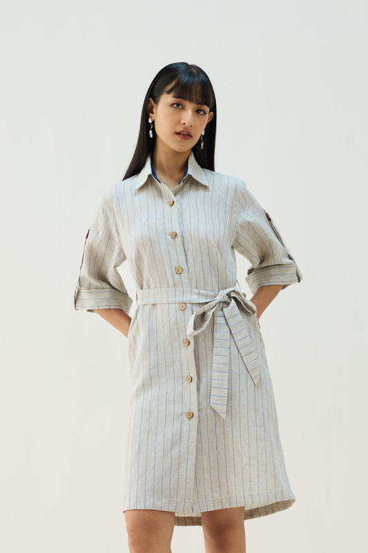 The Sail Linen Shirt Dress