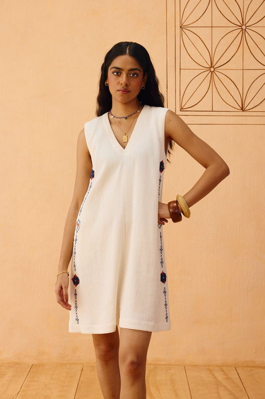 Tikau Summer Organic Cotton Dress —  Double Gauze Dress | Sui Singapore