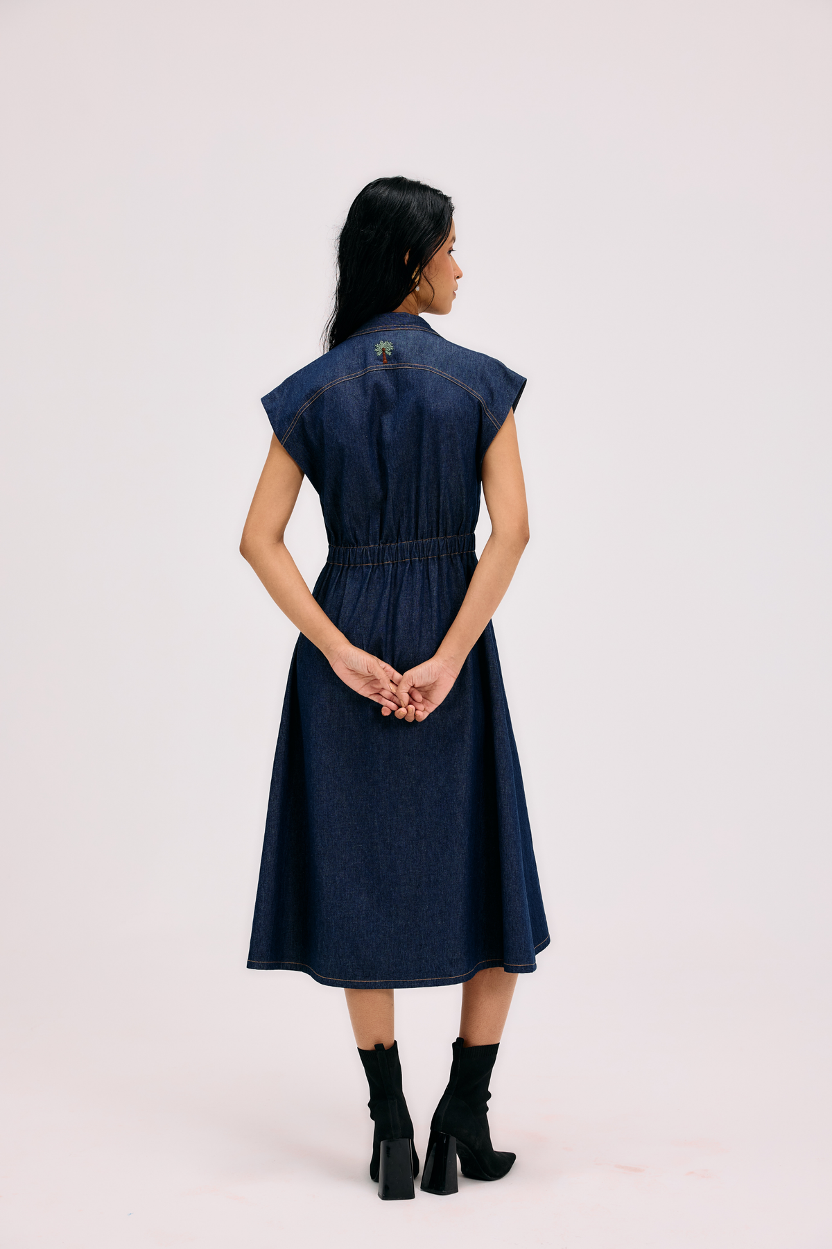 Twilight Glow Sustainable Denim Dress