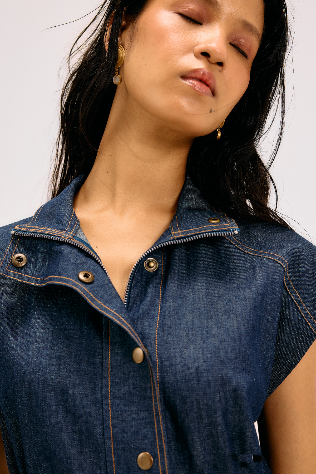 Twilight Glow Sustainable Denim Dress
