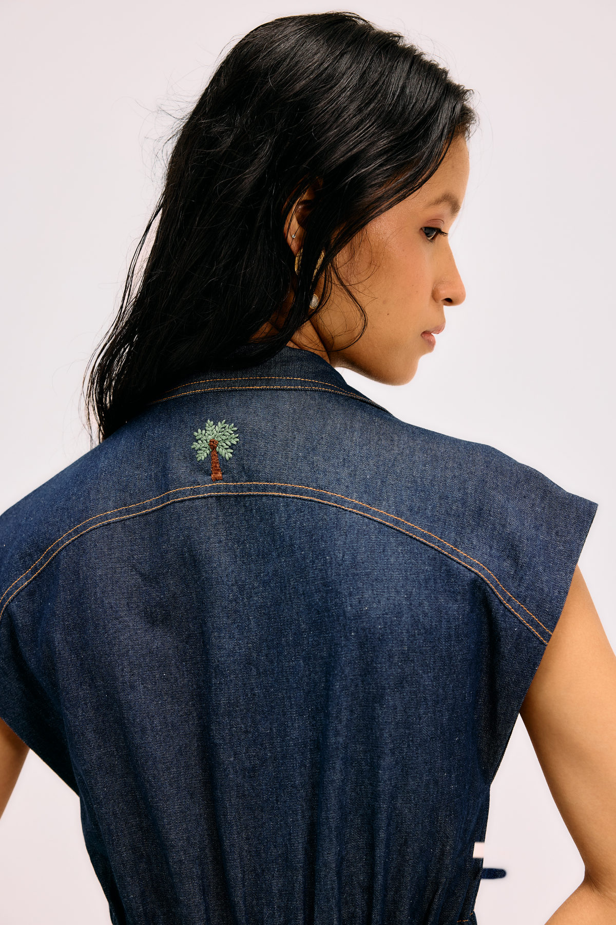 Twilight Glow Sustainable Denim Dress