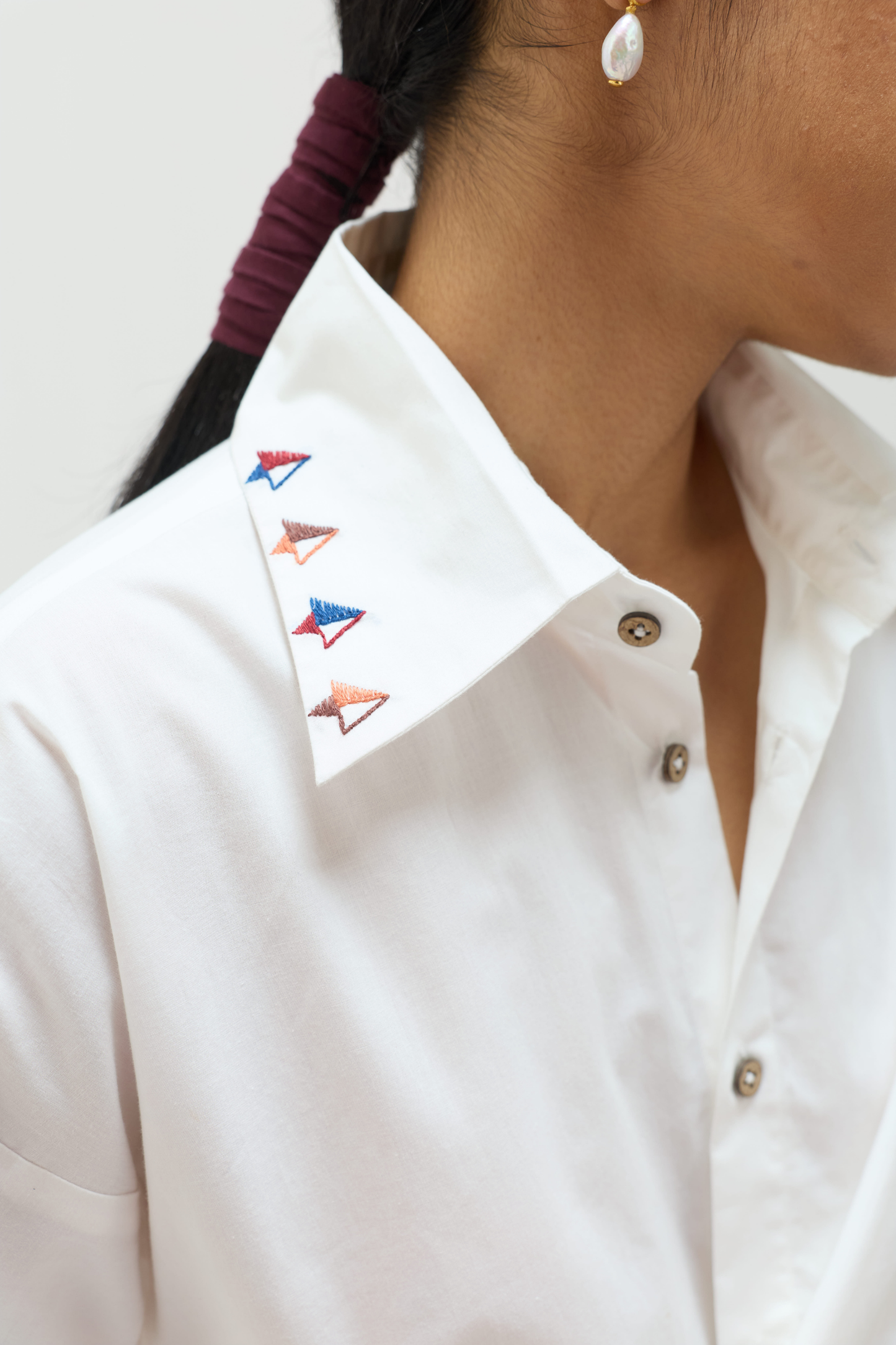 Under The Palms Organic Cotton Wrap Shirt